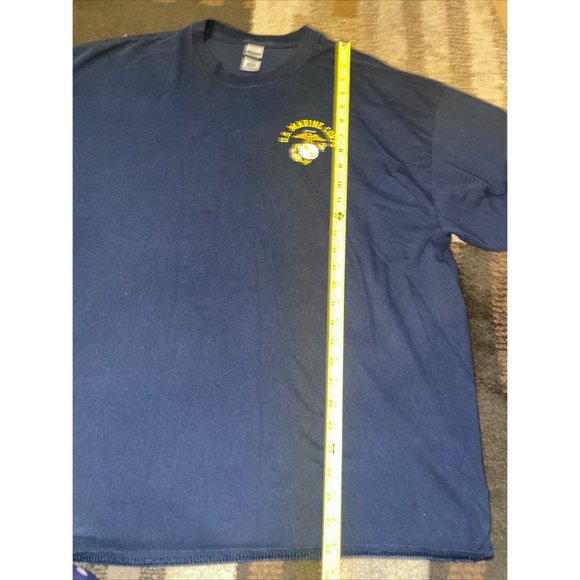 U.S.Marine Round Nexk T-Shirt Size 2 Xl. Blue Color, Used Condition For Men - Picture 7 of 7